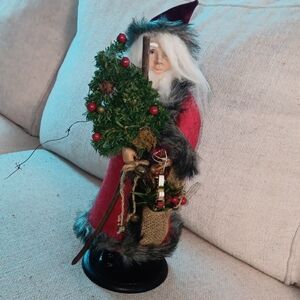 Festive Santa Claus Clay Face